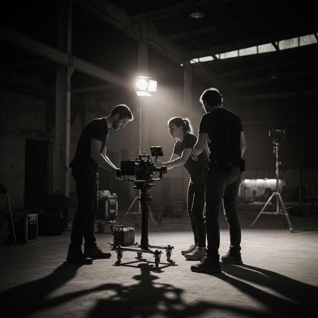 Professional cinematography setup